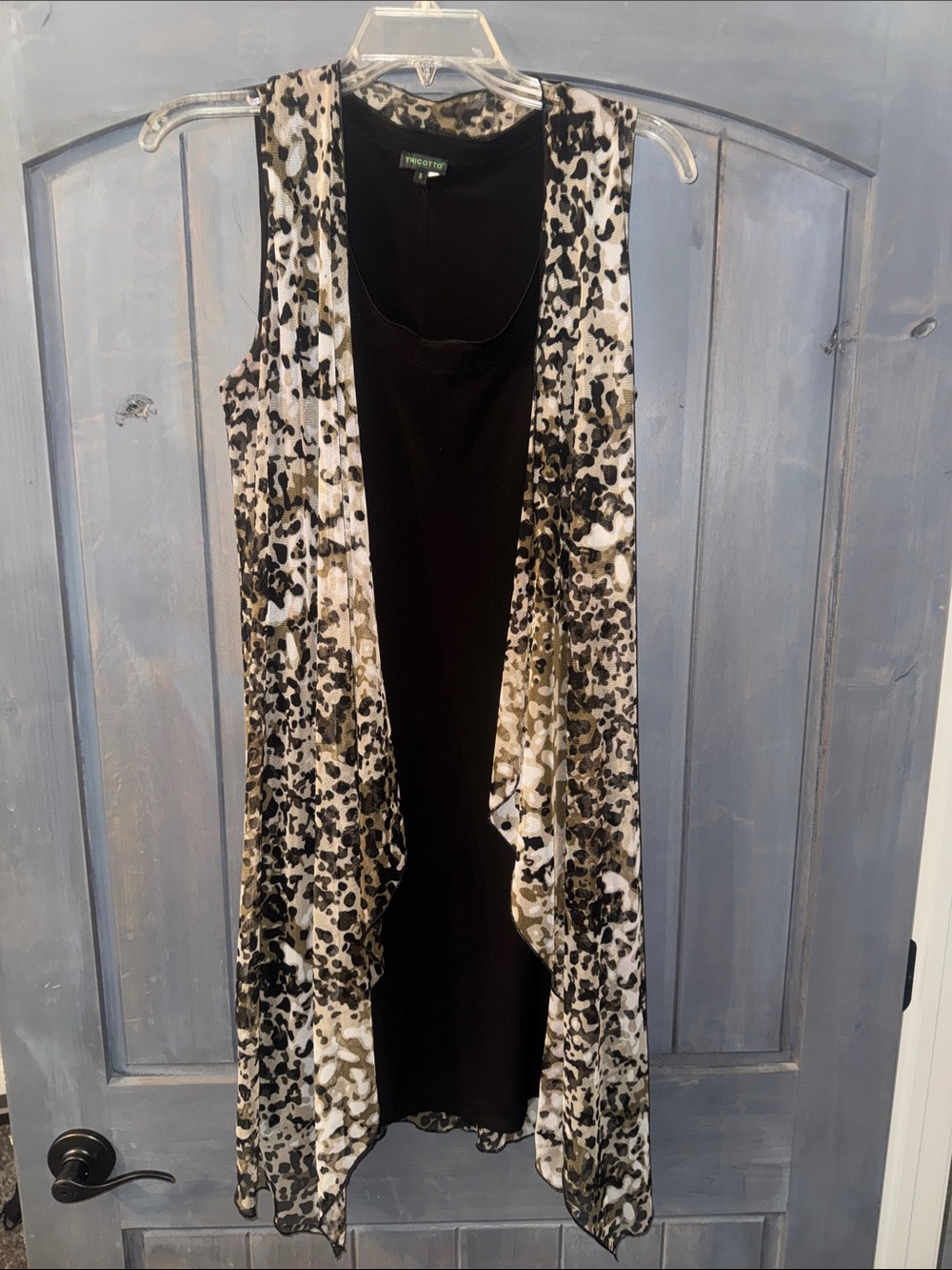 Tricotto Black & Leopard Dress from Turkey